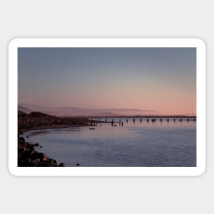 Sunset on Humboldt Bay Sticker